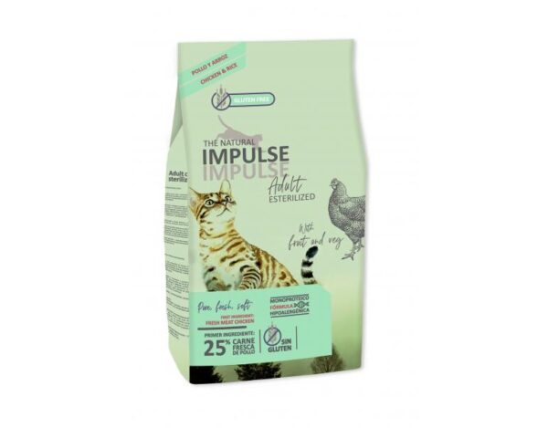 THE NATURAL IMPULSE CAT ADULT STERELISED 2 KG