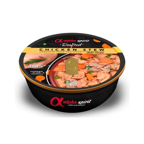 Alpha Spirit Real Food Estofado para Perros de Ternera